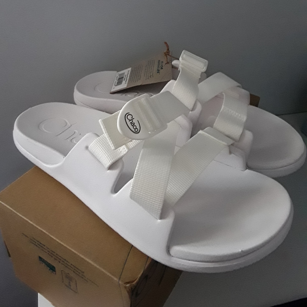 CHACO WOMEN'S CHILLOS SLIDE White sz 10 women's, beach,vacation, weekend…
